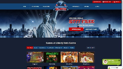 Главная страница Liberty Slots