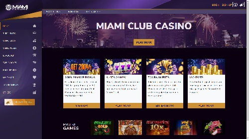 Главная страница Miami Club