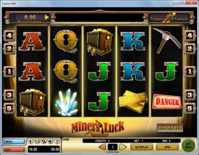 Игровой автомат Miner&#039;s Luck