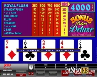 Видео-покер Bonus Poker Deluxe