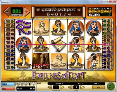 Игровой автомат Fortunes of Egypt