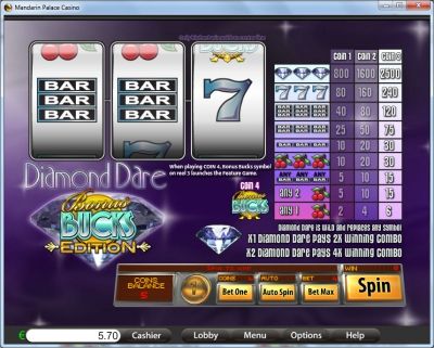 Игровой автомат Diamond Dare Bucks Edition