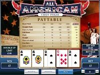 Играть в видео-покер All American от Playtech бесплатно