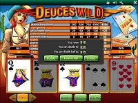 Играть в видео-покер Deuces Wild бесплатно