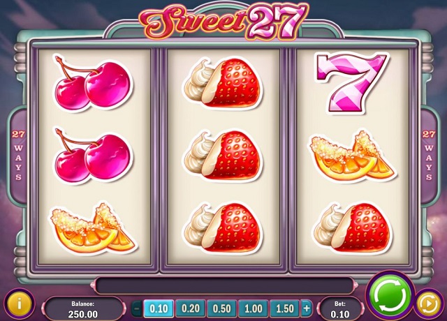 Новый Sweet 27 от Play n Go - принтскрин