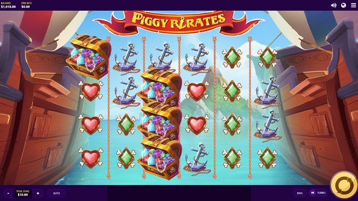 Piggy Pirates - новый игровой автомат от Red Tiger