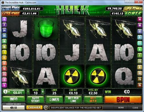 Игровой автомат Incredible Hulk