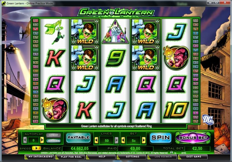 Игровой автомат Green Lantern