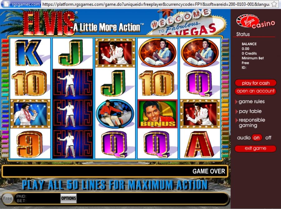 Игровой автомат Elvis — A Little More Action