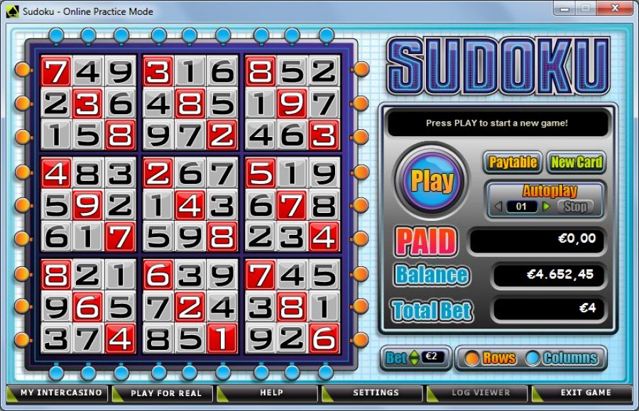 Игровой автомат Sudoku