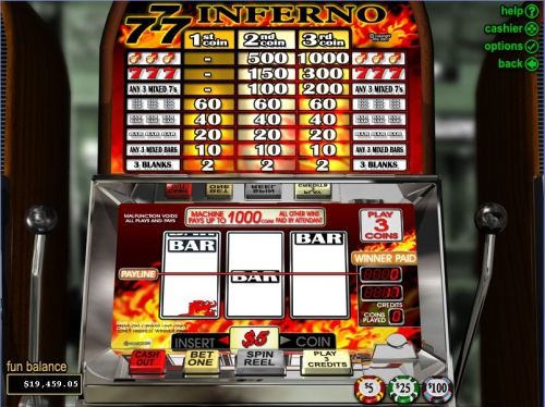 Игровой автомат Triple 7s Inferno