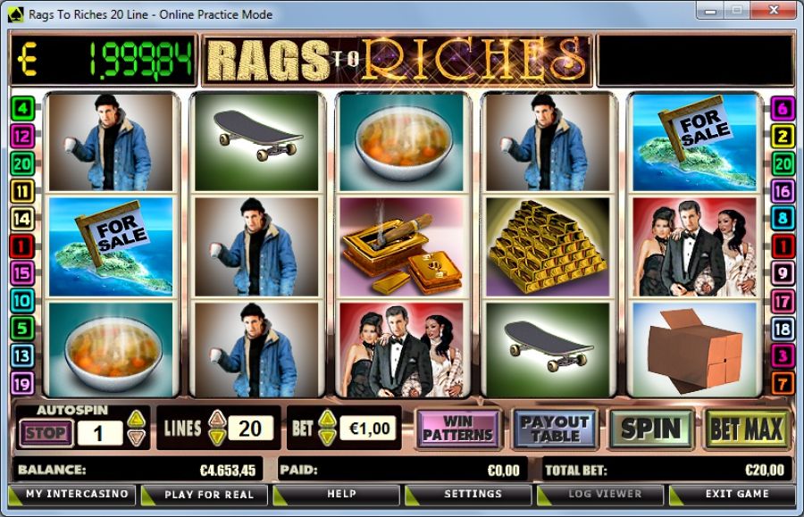 Игровой автомат Rags to Riches 20 line