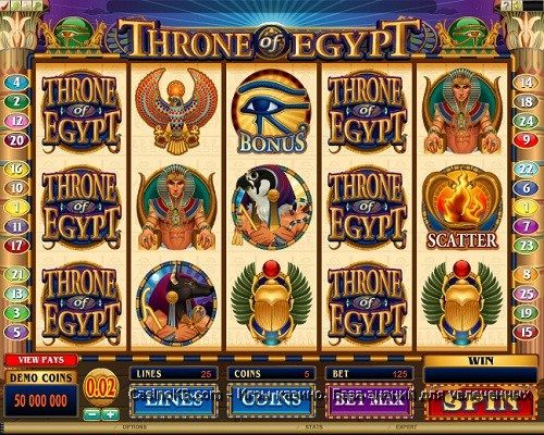 Игровой автомат Throne of Egypt