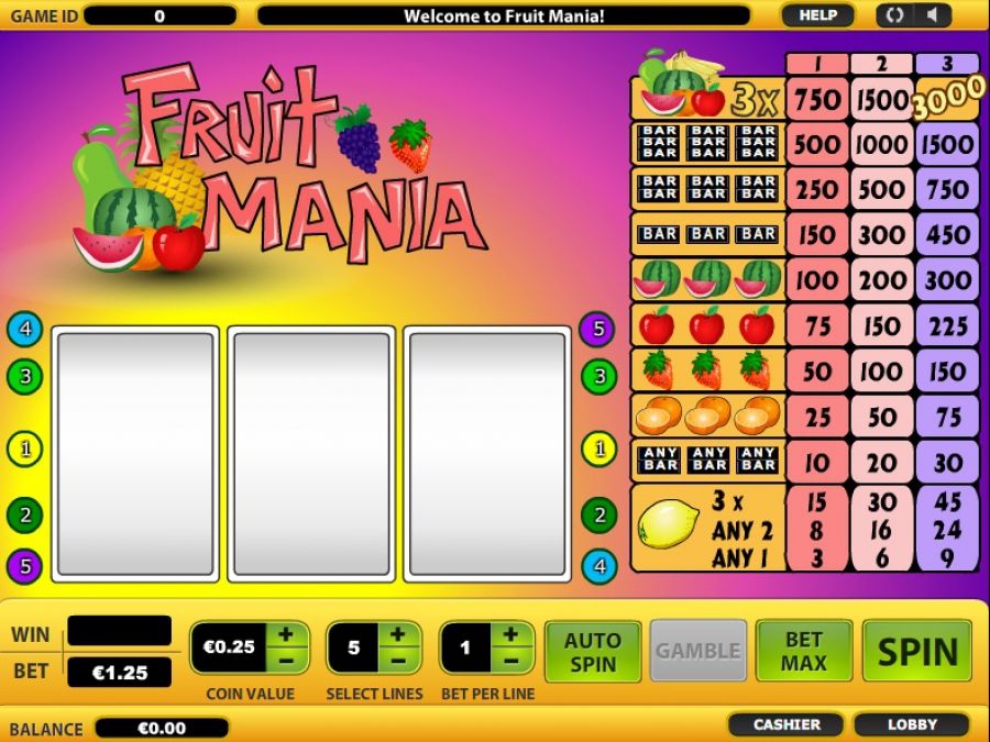 Игровой автомат Fruit Mania