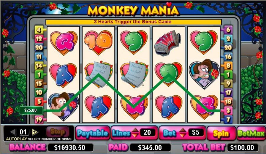 Игровой автомат Monkey Mania