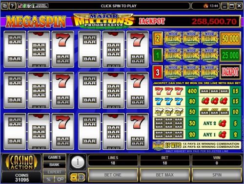 Игровой автомат MegaSpin - Major Millions 3-Reel