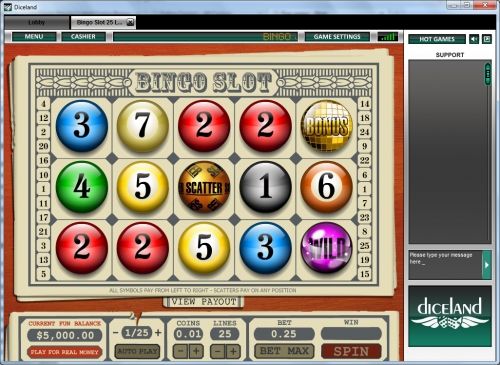 Игровой автомат Bingo Slot 25 Lines